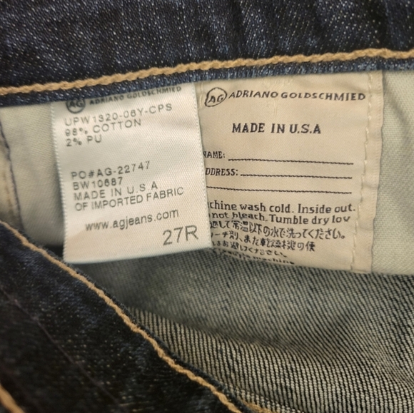 AG The Tommy Boy Relaxed Straight Crop Size 27 Regular - Picture 5 of 12